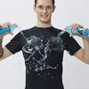 Waterproof t-shirt fashion printed t shirt hydrophobic t shirt short sleeve shirt