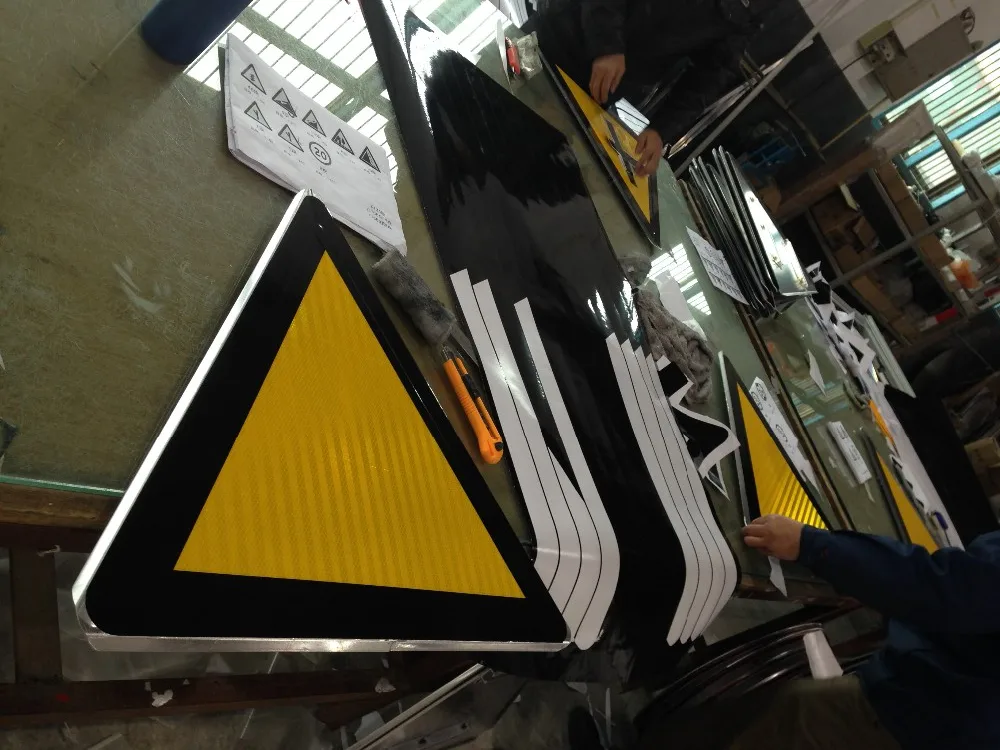 Reflective Material Red Triangle Road Sign Making Machine Buy Road