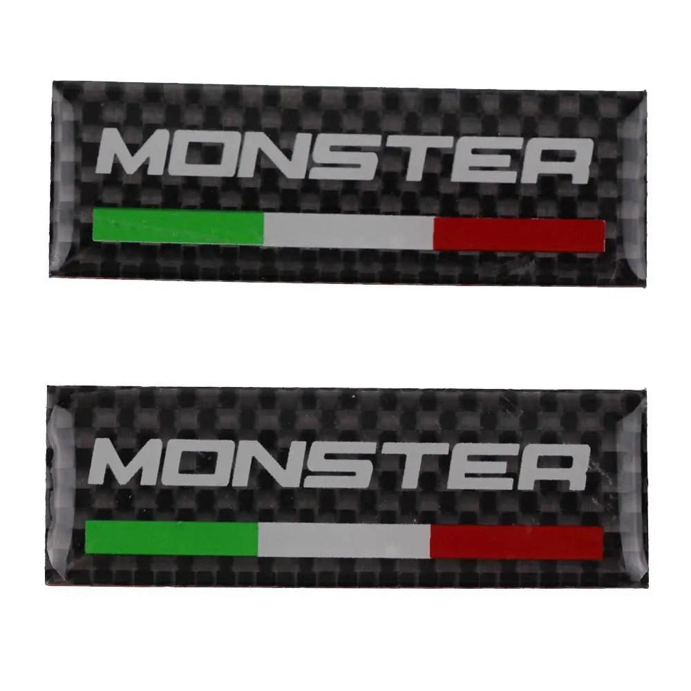 Get Quotations · PRO-KODASKIN Motorcycle 3M Carbon Italy Handlebar Clamp Tank Sticker Emblem Decal for Monster 400