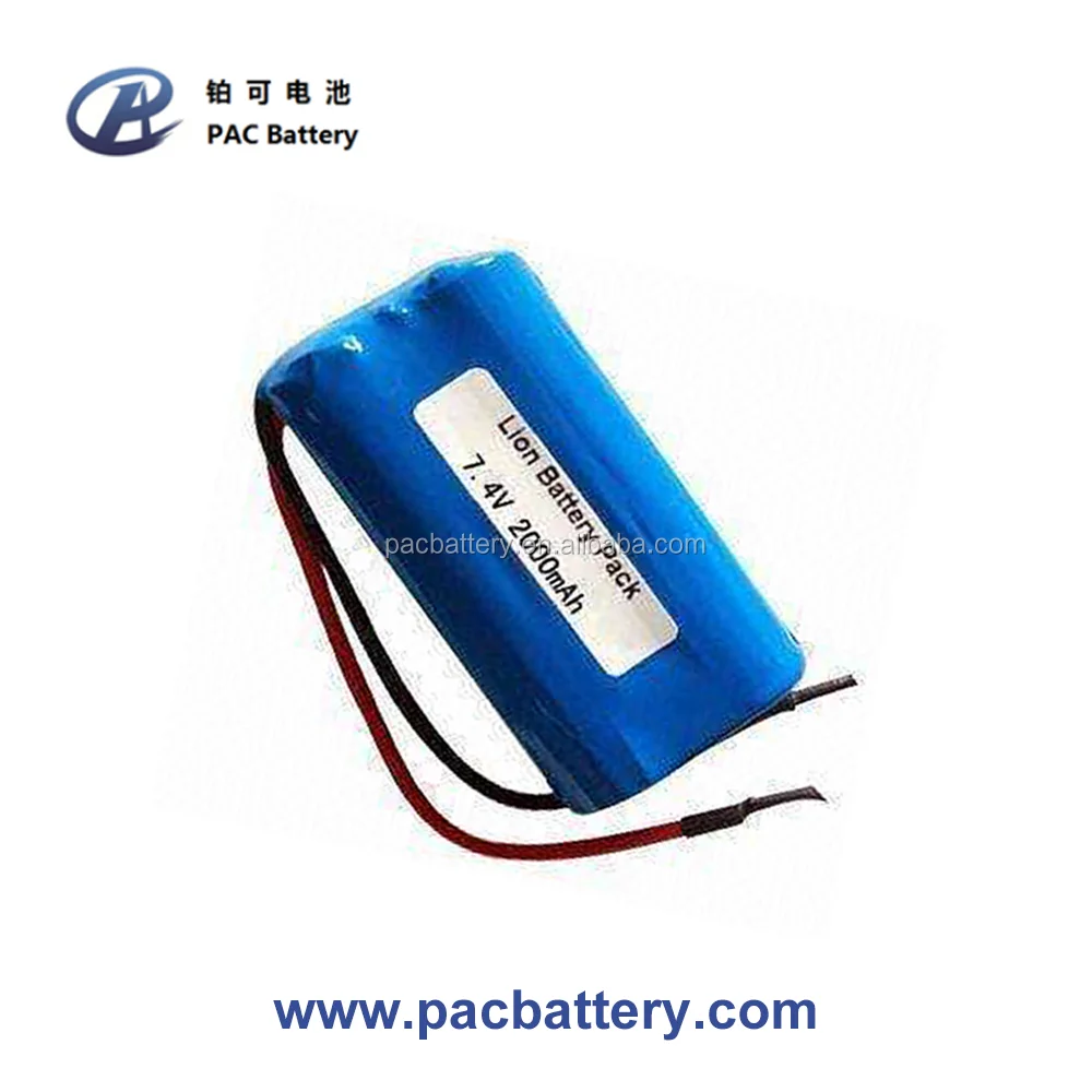 Rechargeable 18650 7.4v 2000mah Li-ion Battery Pack 14.8wh - Buy 14.8wh ...