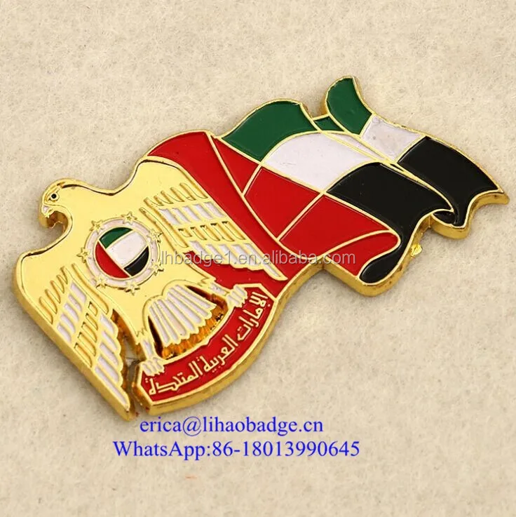 Custom Uae Metal Lapel Pin Badges,Dubai Lapel Pin Buy Dubai