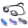 2015 Silicone frame PC lens junior racing silicone swimming goggles