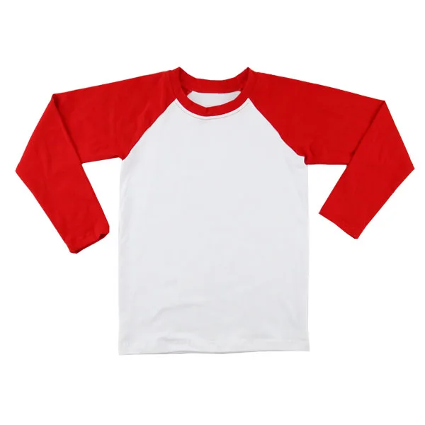 red baseball shirt