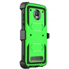 Luxury Shockproof Hybrid 3in1 Mobile Phone Case with Mirror Screen Protector for iPhone X Clip Back Cover