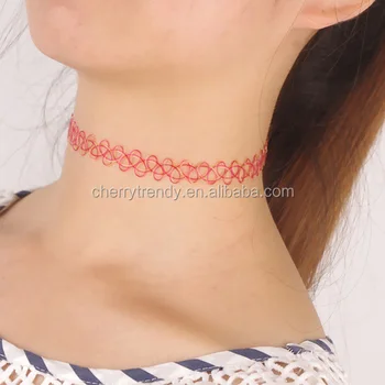 gothic vintage stretch tattoo choker necklace punk elastic buy gothic vintage stretch tattoo choker necklace punk elastic buy