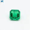 Synthetic rough and polished emeralds VVS clarity inclusion like natural emerald for necklace