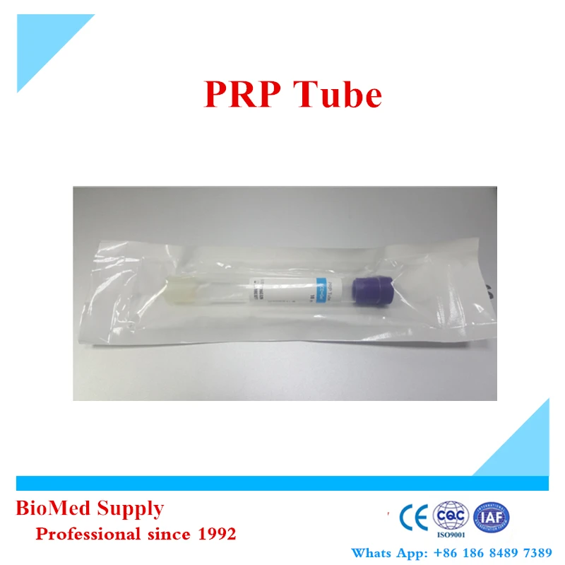 free sample ce certified prp tube with acd gel biotin