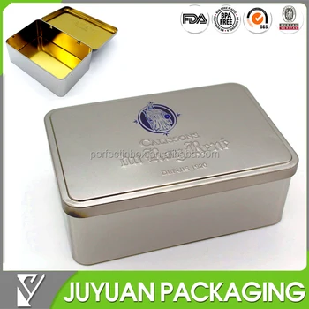 hinged tin box wholesale