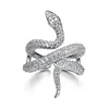 925 silver jewelry wholesale china cubic zirconia snake shape ring for women