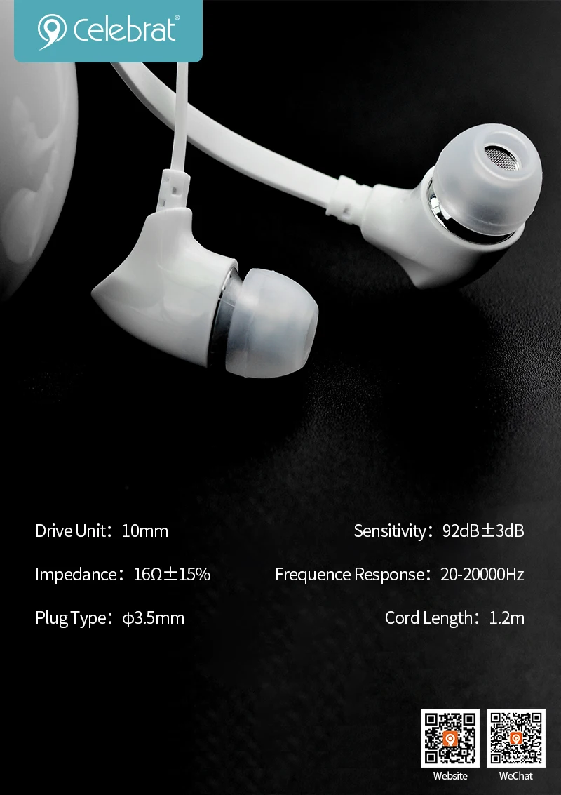 YISON G3 Flat Wire Metal Earphone Super Bass 3.5mm Stereo Earphone