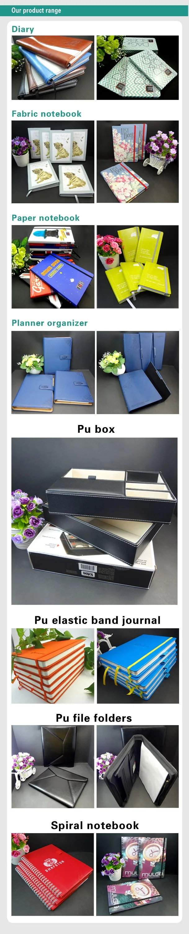 A5 Black Unzipped PU Leather Conference Folder Portfolio W// Slots Free Notepad