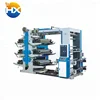 Factory wholesale HDPE LDPE 6 colour logo flexo printing machine for plastic bag
