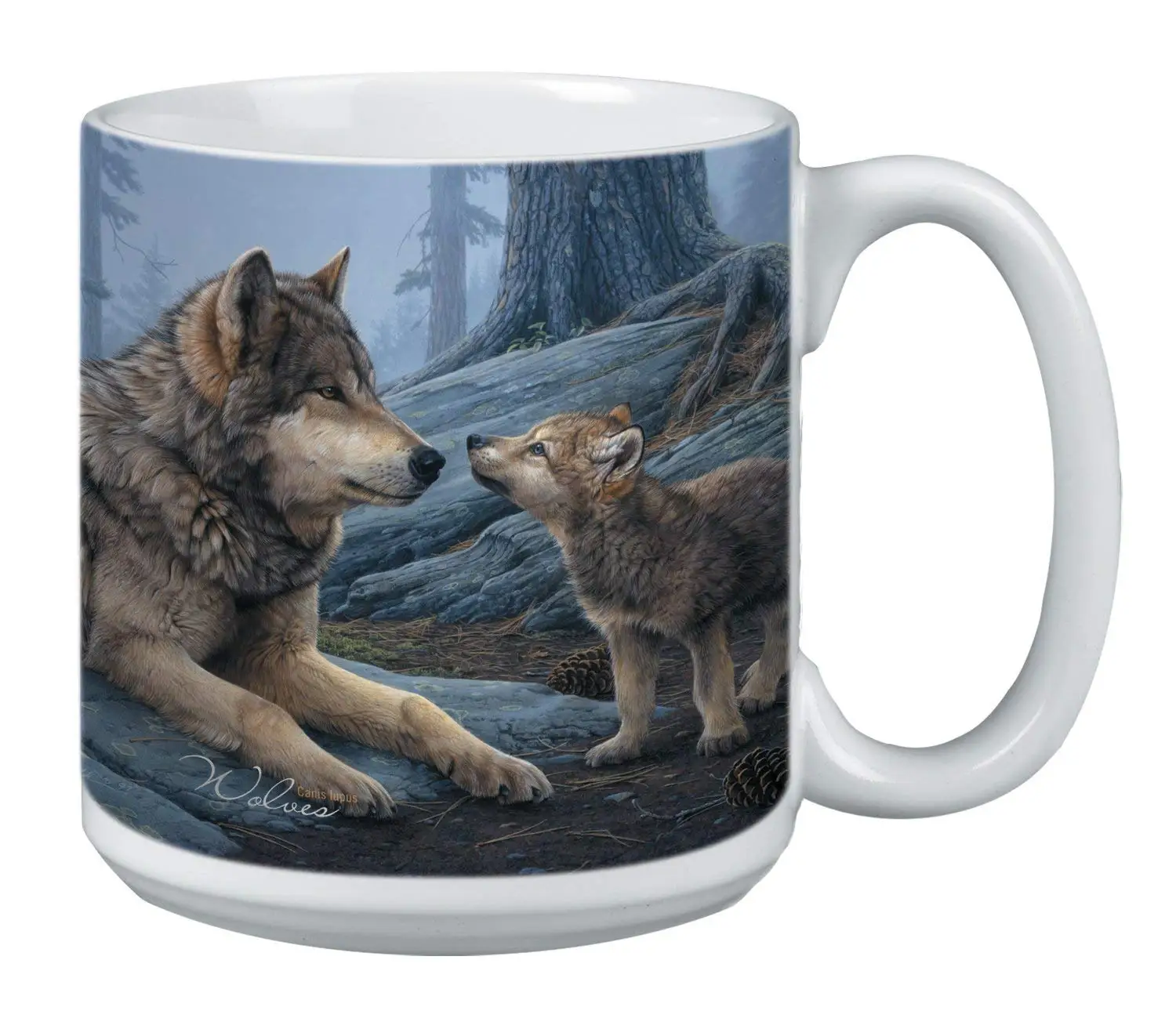 XM63175 Tree-Free Greetings Extra Large 20-Ounce Ceramic Coffee Mug Cat Lover Themed Pet Art
