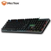 MEETION MK007 Ergonomic Macro Led Backlit Light Customizable Metal Pc Computer Rgb Gamer Gaming Mechanical Keyboard