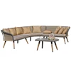 Comfortable new model Park Home Furniture Restaurant Swimming Pool Hotel Plastic Cheap PE rattan wicker outdoor garden sets