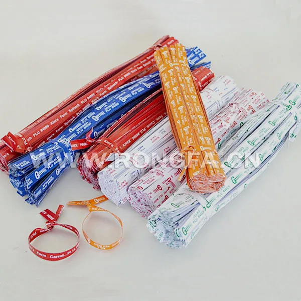 8" Organic Paper Vegetable Twist Tie/garden Fresh Vegetable Twist Ties