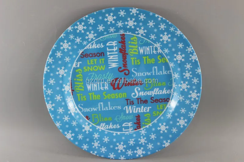 Cheap Melamine Christmas Dishes , Xmas Plate