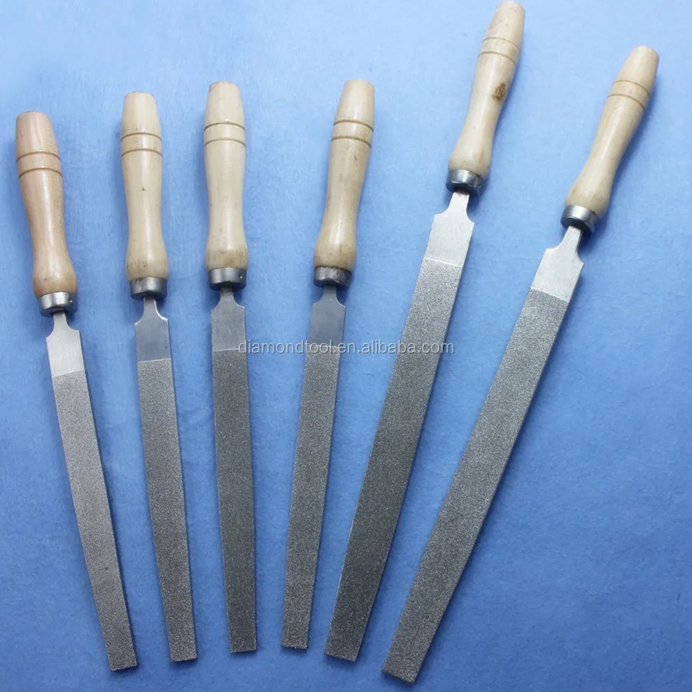 Electroplated Diamond Flat Hand File/diamond Thin Flat Files/round
