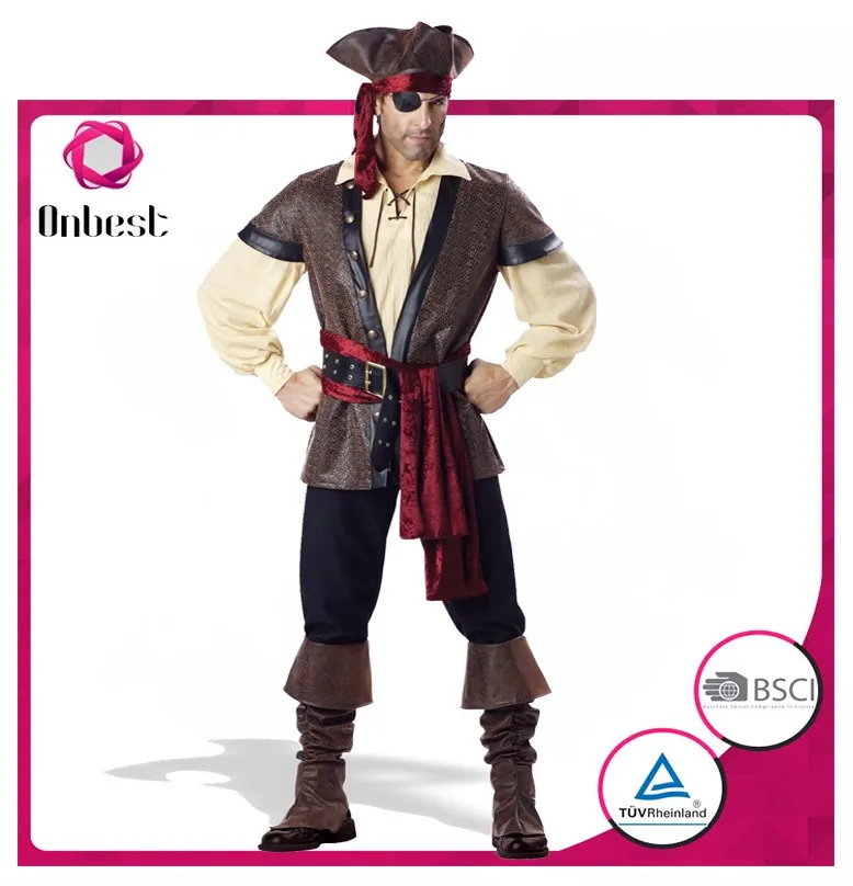 Carnival Pirate Costumes For Man Cool Cosplay Party Costume Indian