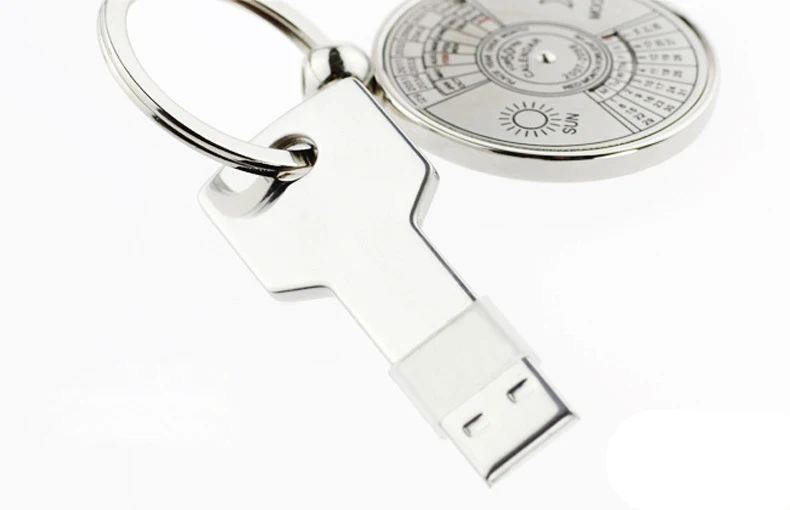Hot Sale Metal Key Shaped Usb Flash Drive 2GB 4GB 8GB 16GB 32GB 64GB Memoria Stick With Custom Logo - ANKUX.COM