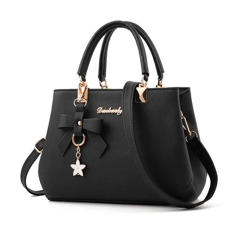 2019 big Fashion lady pu luxury genuine leather handbags for women