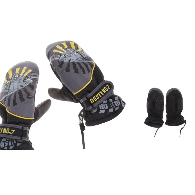 Customized Windproof Black Ski Mittens Buy Black Ski Mittens
