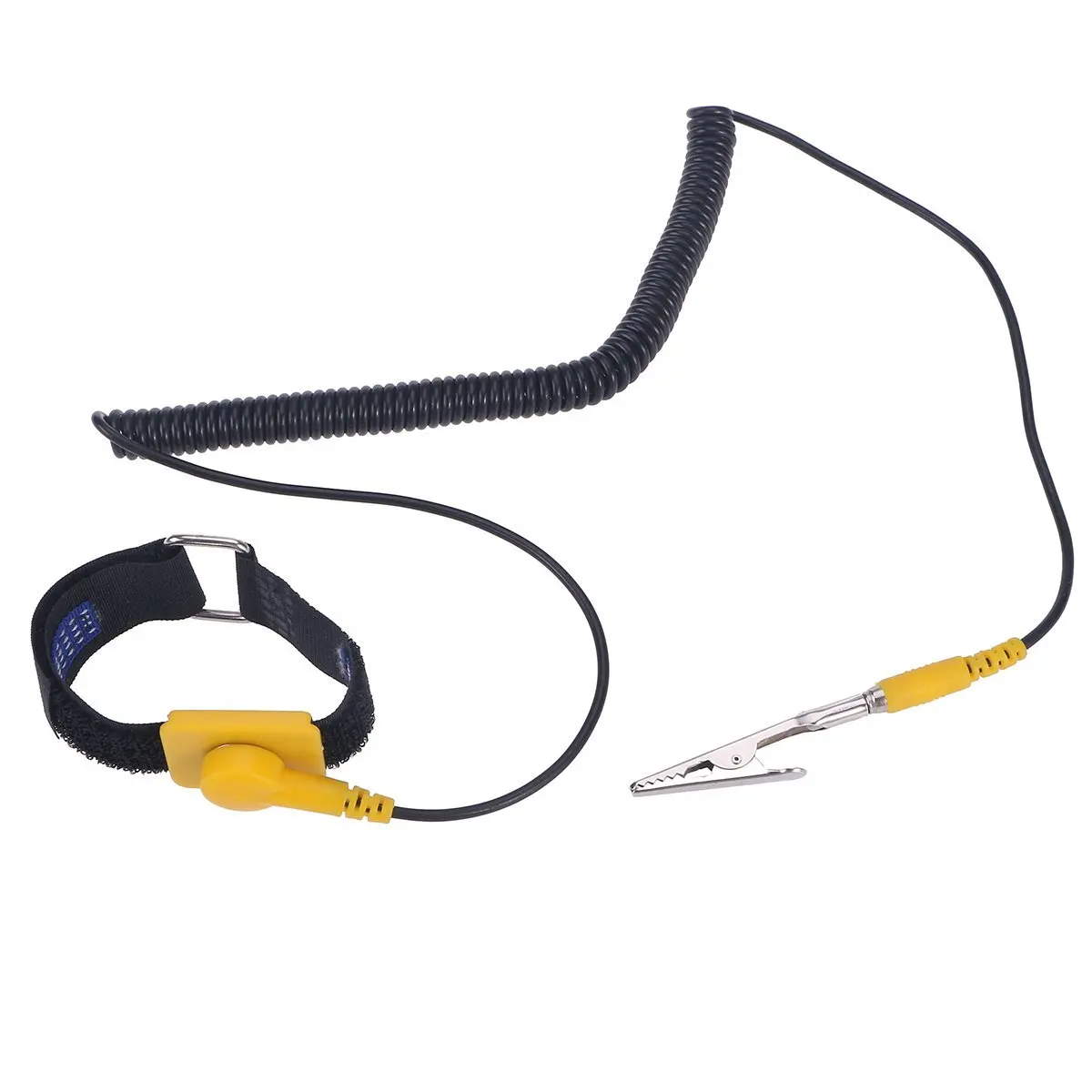 Anti-Static Grounding Strap Wrist Band w// 6ft Coil Cord TL-AS1B Blue