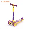 Chinese habei factory new best street kick skate mini kids 3 wheel scooter with led flashing and sound for 8 year old