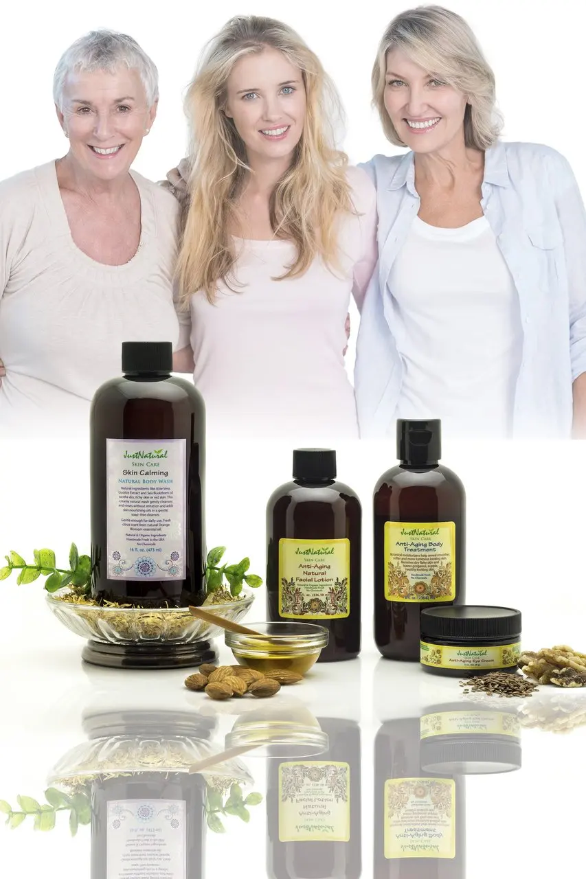 Anti-Aging Kit | Anti-Aging Natural Facial Lotion | Anti-Aging Eye Cream | Anti-Aging Body Treatment | Skin Natural Calming Body Wash | The Best Anti-Aging Kit