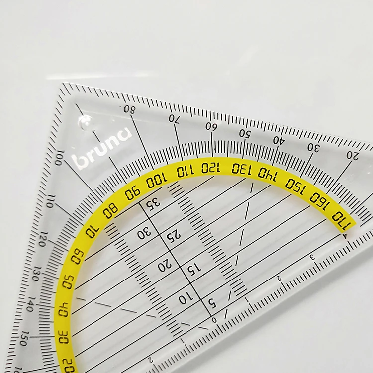 16cm geometry 45 degree half square triangle ruler