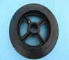 8 inch 200mm roller bearing heavy duty cast iron solid rubber caster wheels
