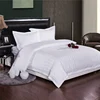 Custom hotel spring mattress stripe set bedding set hotel bedding sets comforter