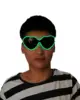 New Type Classic 10 Color Choice Sparkling EL wire Child Sunglasses Holiday Lighting Halloween decor LED Neon Eyewear for Party