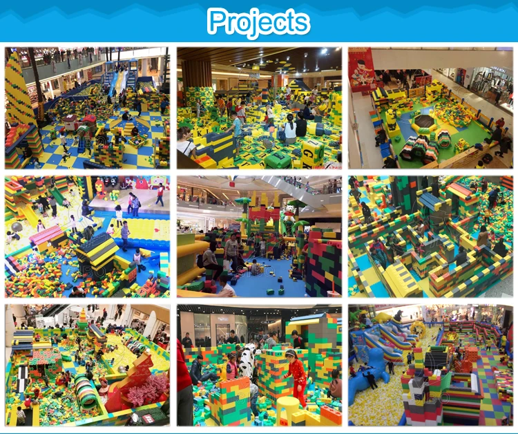 Block Building Playground Giant Building Block Bricks Construct Toy Abs