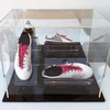 Bespoke transparent acrylic shoe box with Lid, lucite shoe case, plexiglass shoe storage