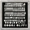 Shabby Chic Felt Letter Board Set, 10 x 10 Inch Farmhouse Rustic Letter Board