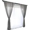 New Nordic Style Net Red Stitching Linen Curtains Full Shade Fabric Sheer Voile Organza For Curtain Fabric