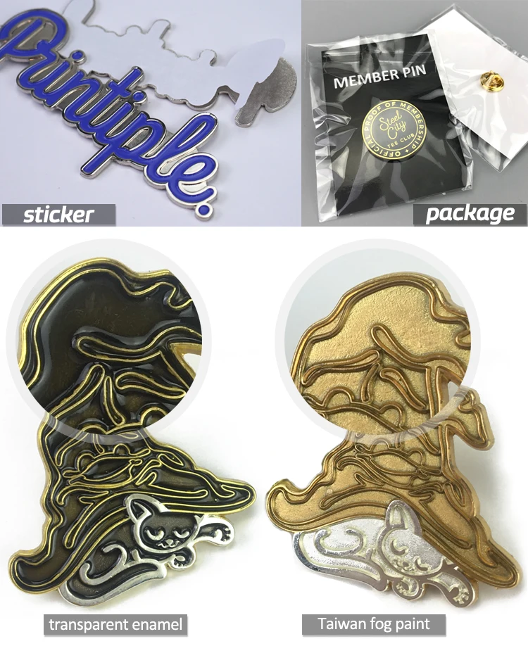 Wholesale Popular custom logo glitter enamel pin /hard enamel pin custom manufacturer 