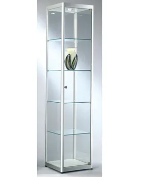 Model Display Cabinet Tall Glass Display Shelf Full Vision Glass