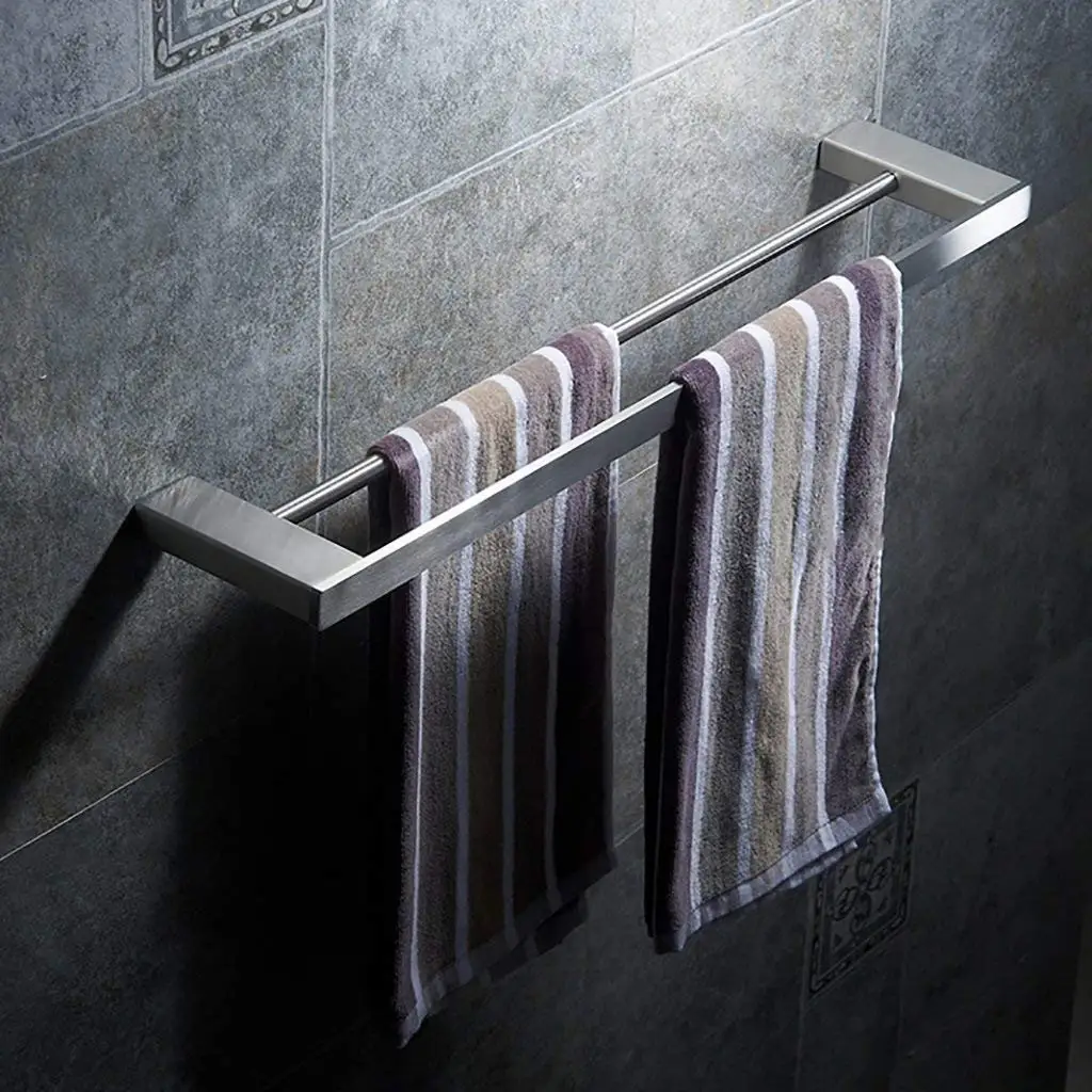 Wall Mount Wine Towel Rack Find Get Quotations Eqeq Bath Room Towel Rack Wall Mount Stainless Steel Bar Double