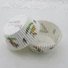 Custom printed design paper cupcake liners white cupcake wrappers
