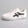 Special Price Customized Logo Smooth PU Upper Women Platform White Casual Shoes Flat