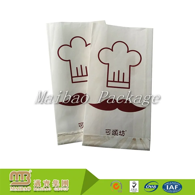 Whole Bakery Bread Packaging Custom Small Wax Coated Kraft Paper Bag For Food Bags Whole Bakery Bread Packaging Custom Small Wax Coated Kraft Paper Bag For Food Bags