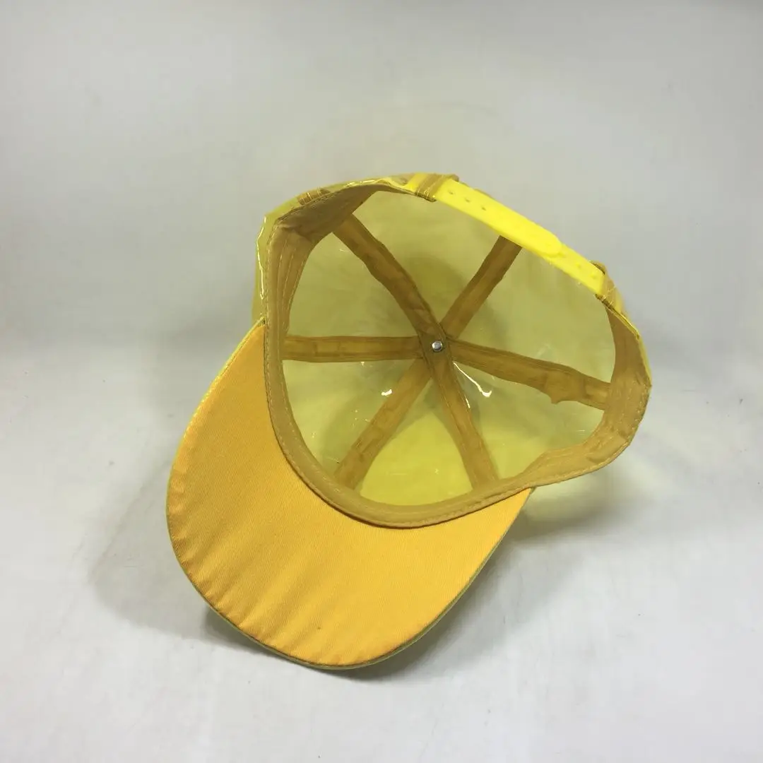 Custom Plain Transparent Waterproof Plastic Baseball Cap Eyecatching