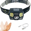 JF hotsale LED Mini Sensor Headlamp 500lm Body Motion Rechargeable Sense Headlight Free Hands Camping Fishing Light