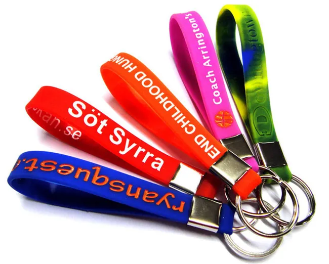 2020 Loop Silicone Wristband Key Tag Holder Key Chains Buy Silicone