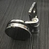 Wall-mount zinc alloy round frameless glass shower door hinges