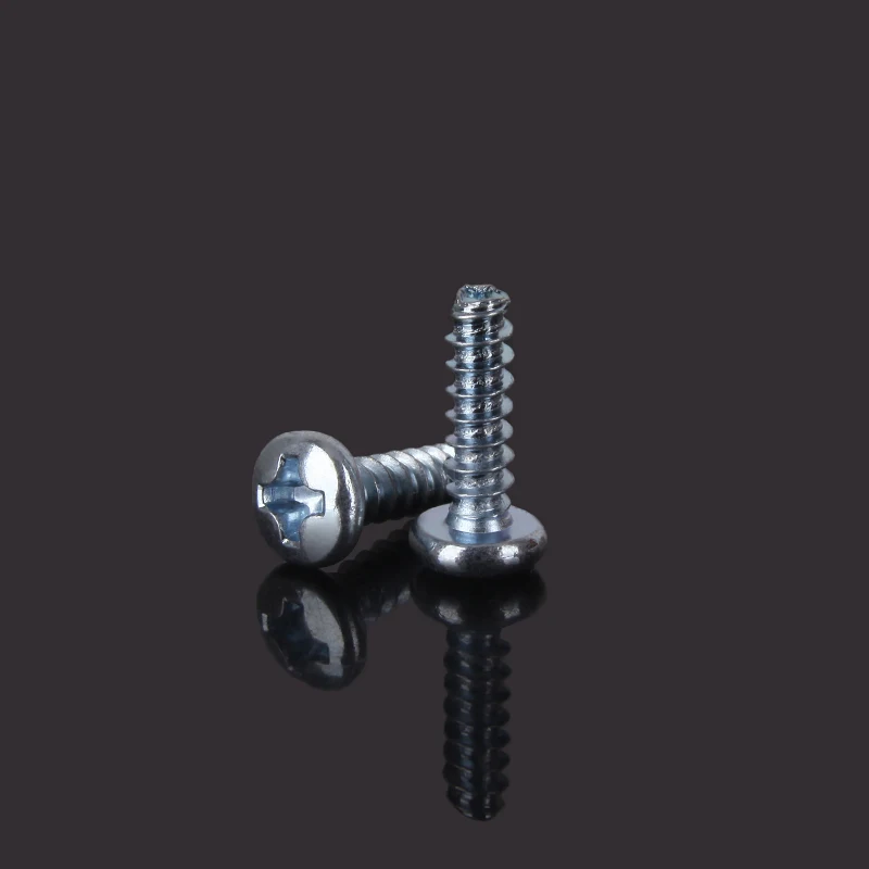 Steel Zinc Plated Phillips Rounded Head Threadforming Screws For