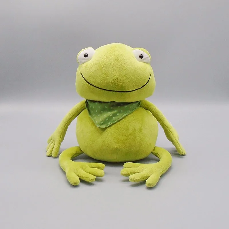 green frog plush toy