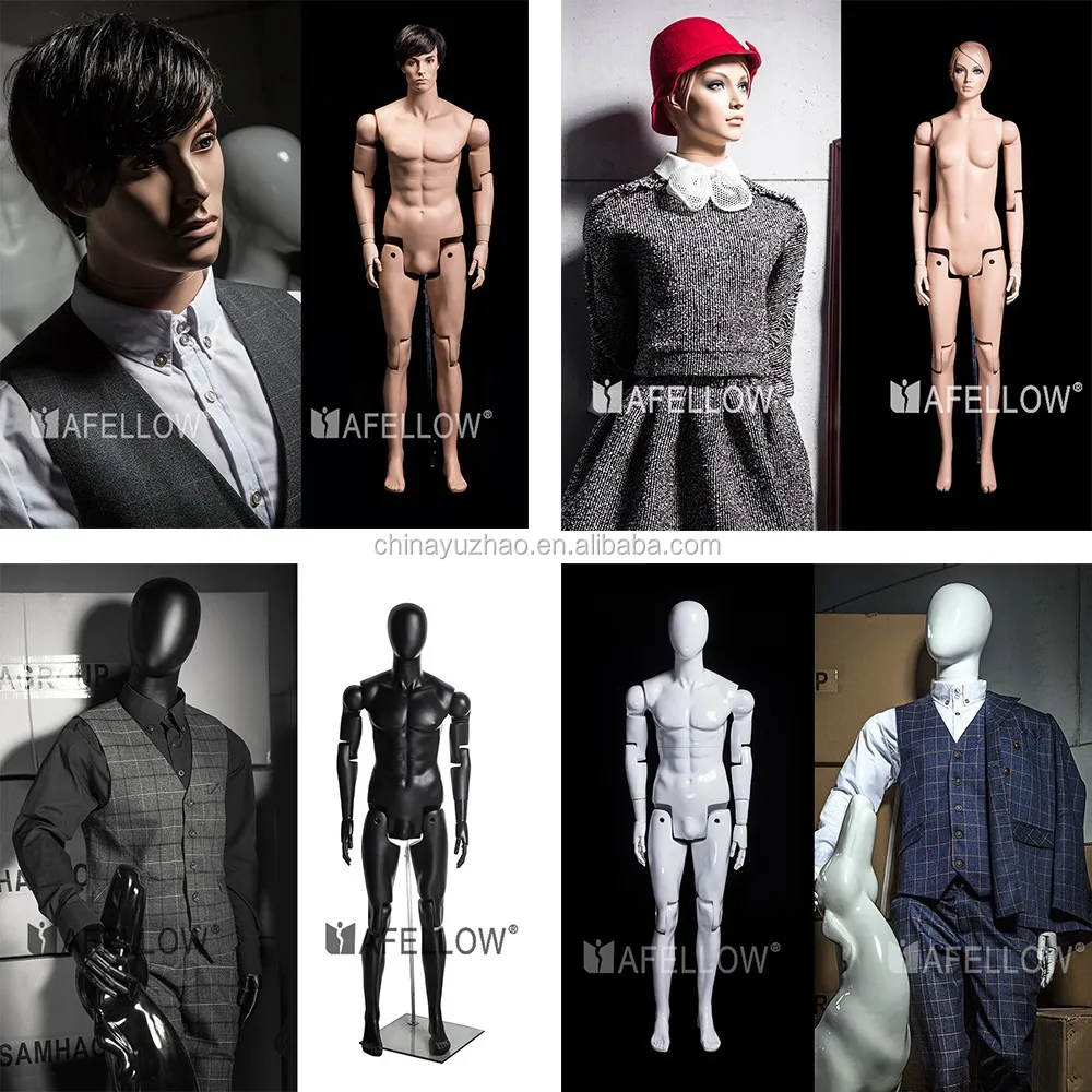 Hm01 Adjustable Male Mannequin Men Clothes Display Flexible Mannequin